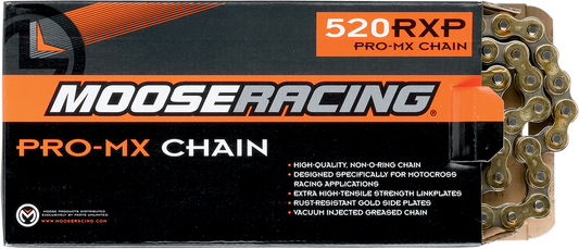 MOOSE RACING 520 RXP - Cadena Pro-MX - Oro - 96 eslabones M574-00-96 