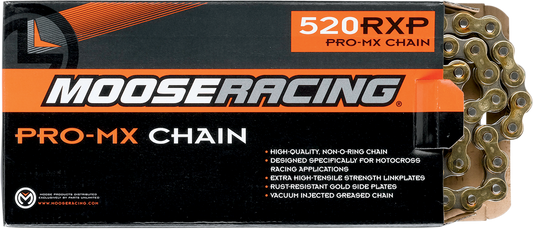 MOOSE RACING 520 RXP - Pro-MX Chain - Gold - 120 Links M574-00-120