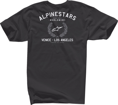Camiseta ALPINESTARS Corona - Negro - Mediana 12137258010M 