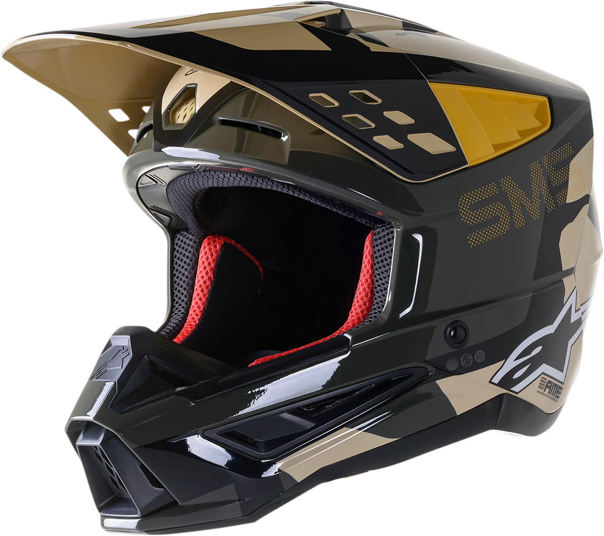 ALPINESTARS SM5 Helmet - Rover - Sand/Tangerine/Camo - Medium 8303921-8049-MD