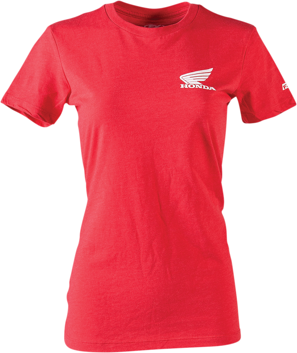 FACTORY EFFEX Camiseta Honda Icon para mujer - Rojo - Mediano 24-87312 