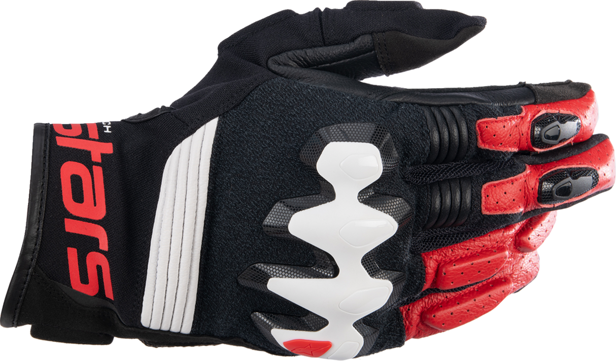 ALPINESTARS Halo Gloves - Black/White/Bright Red - 2XL 3504822-1304-2X