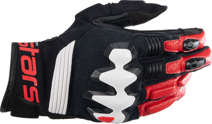 ALPINESTARS Halo Gloves - Black/White/Bright Red - 2XL 3504822-1304-2X