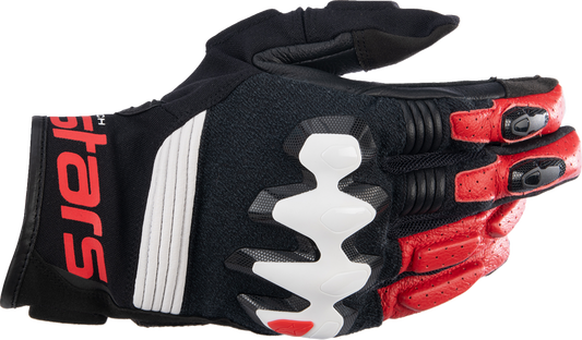 ALPINESTARS Halo Gloves - Black/White/Bright Red - 3XL 3504822-1304-3X