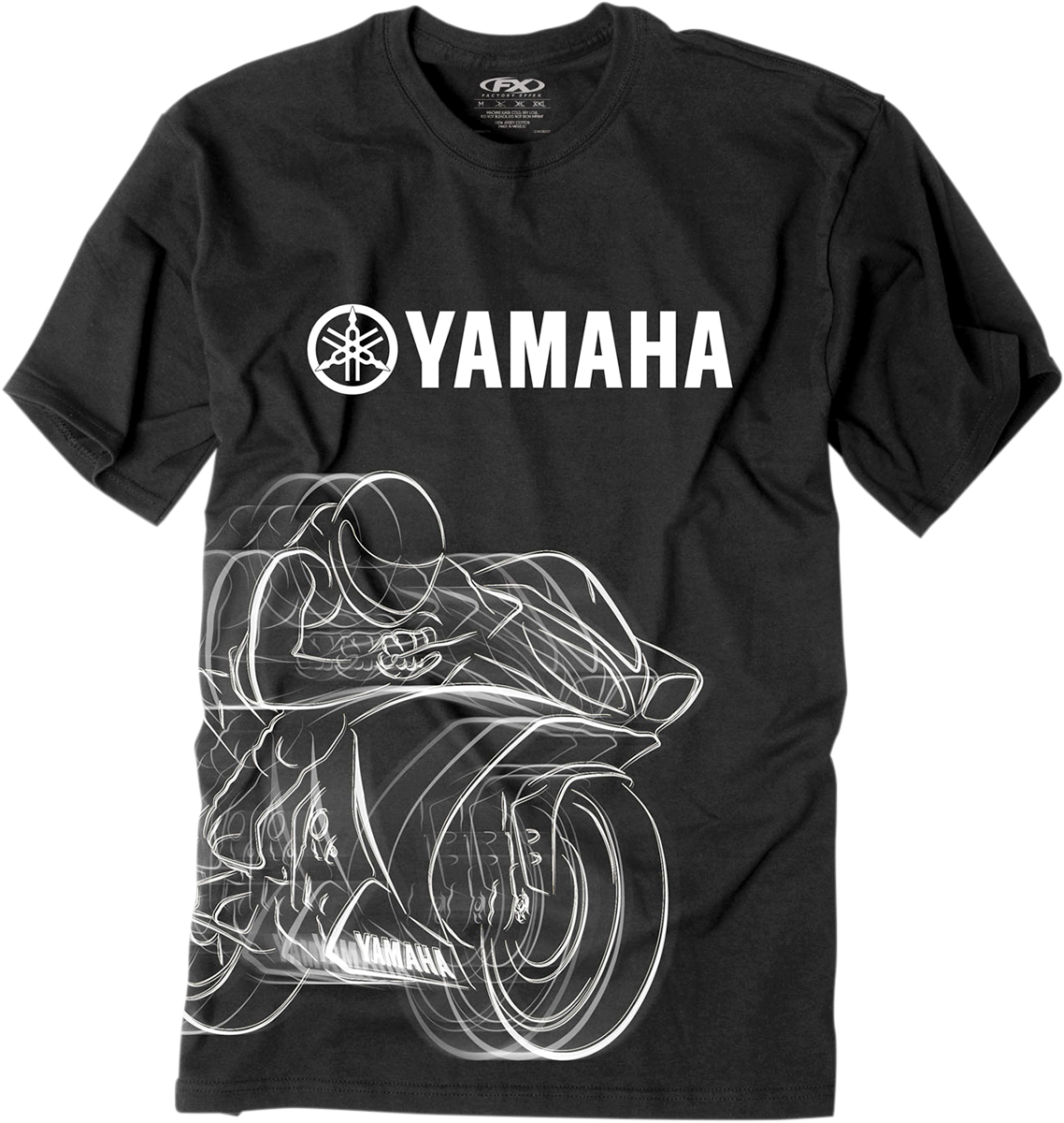 FACTORY EFFEX YAMAHA R1 T-Shirt - Black - Large 16-88282