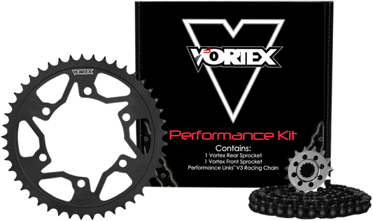 Kit de cadena de acero VORTEX - Negro CK6451 