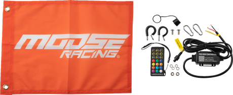 MOOSE RACING 3' Whip Light - RGB - Black - Chase SB-CHSBTR-131PU