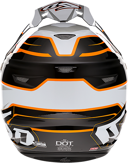 6D ATR-2 Helmet - Phase - White/Orange - 2XL 12-2829