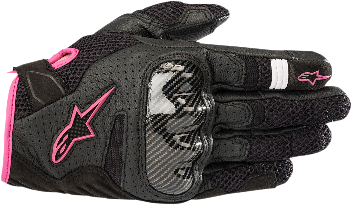 Guantes ALPINESTARS Stella SMX-1 Air V2 - Negro/Fucsia - Grande 3590518-1039-L 