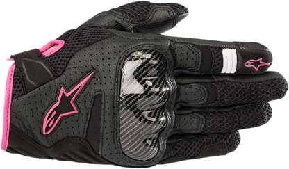 Guantes ALPINESTARS Stella SMX-1 Air V2 - Negro/Fucsia - Grande 3590518-1039-L 