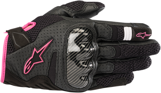 ALPINESTARS Stella SMX-1 Air V2 Gloves - Black/Fuchsia - Small 3590518-1039-S