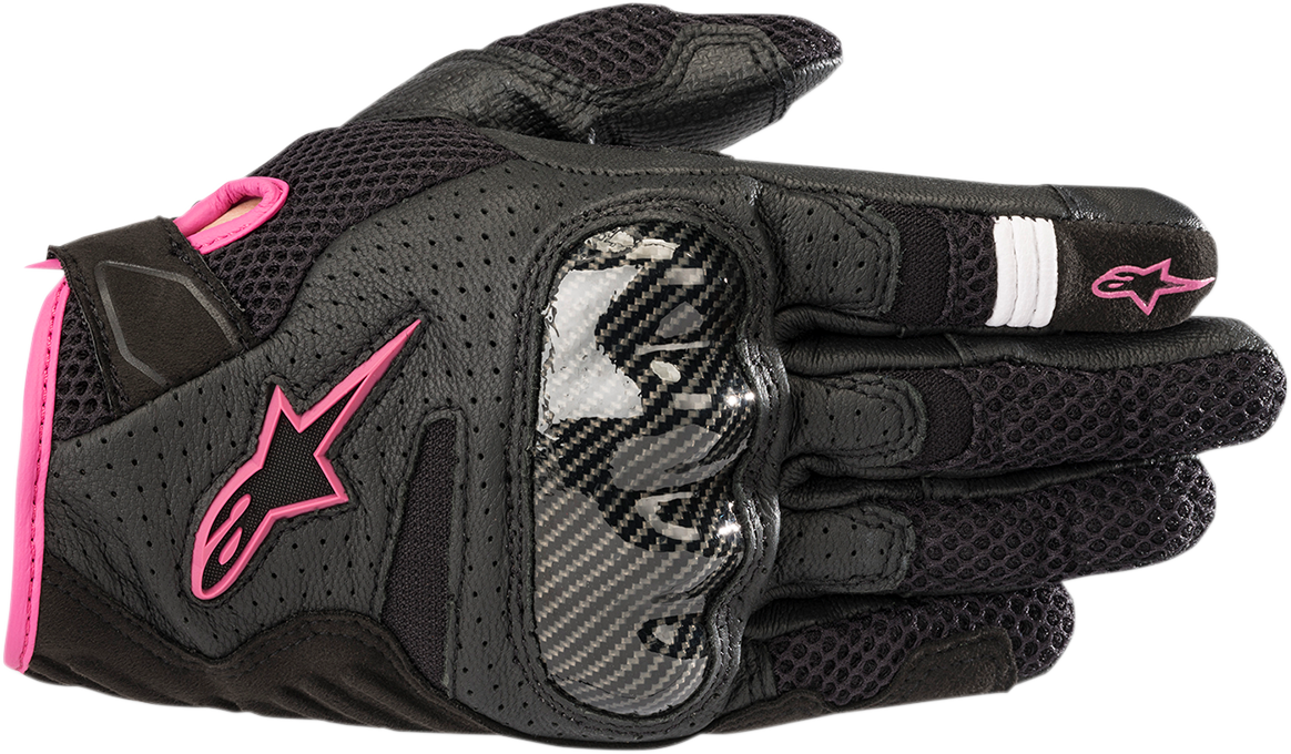 ALPINESTARS Stella SMX-1 Air V2 Gloves - Black/Fuchsia - Small 3590518-1039-S