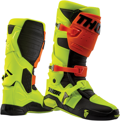 Suelas de repuesto para botas radiales THOR - Negro/Amarillo fluorescente - Talla 11 3430-0904 