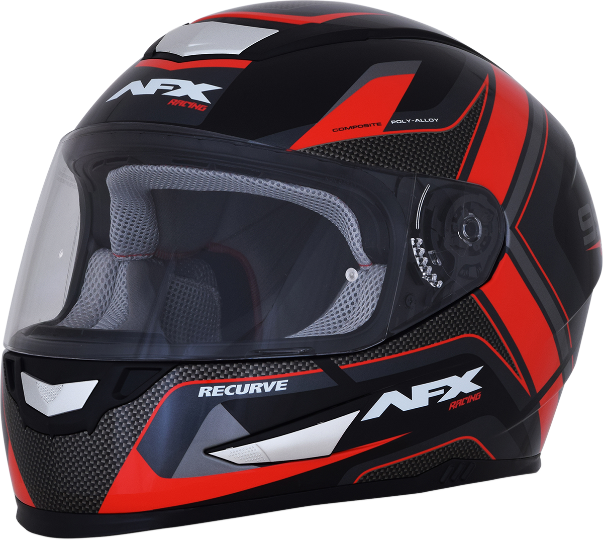 AFX FX-99 Helmet - Recurve - Black/Red - Medium 0101-11112