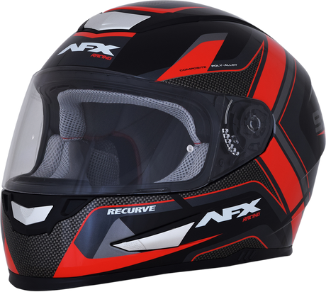 AFX FX-99 Helmet - Recurve - Black/Red - Medium 0101-11112