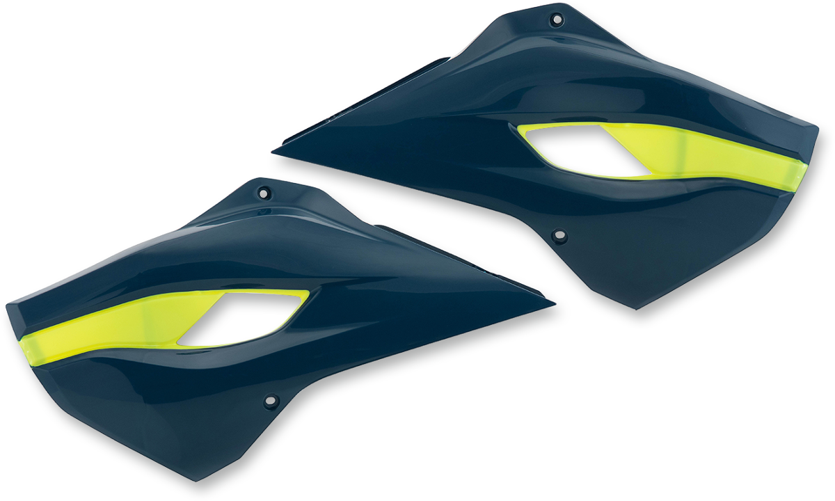 ACERBIS Radiator Shrouds - Dark Blue/Yellow 2393410114