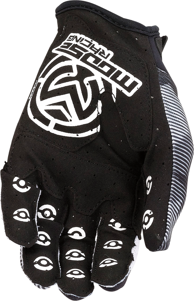 Guantes MOOSE RACING MX1™ para jóvenes - Negro/Blanco - XS 3332-1717 