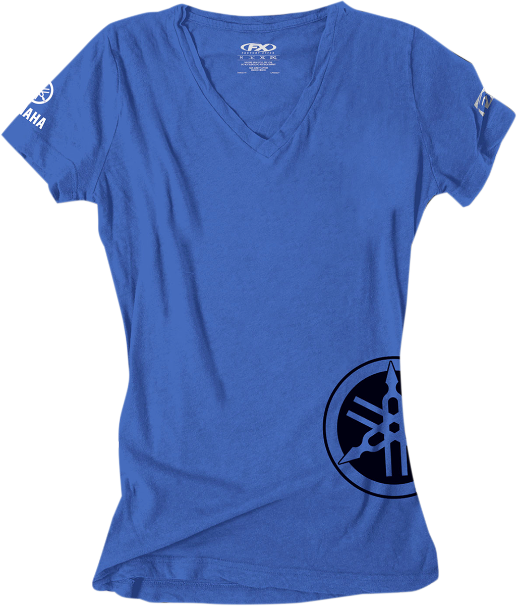 FACTORY EFFEX Women's Yamaha T-Shirt - Royal Blue - Medium 17-87242