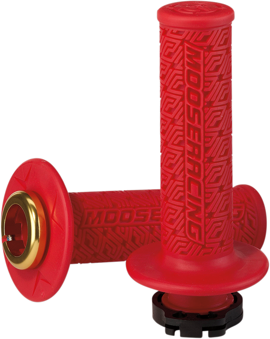 MOOSE RACING Grips - Lock-On - Red/Gold B36MRR-D