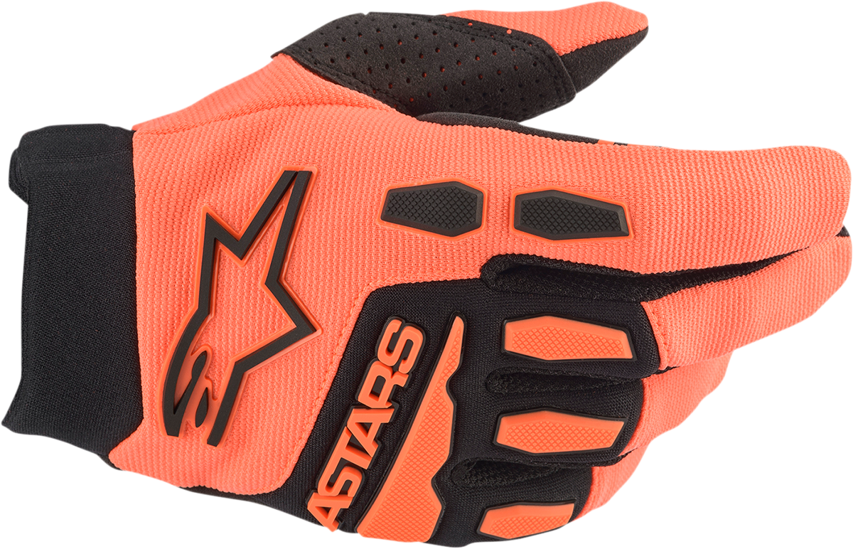 Guantes ALPINESTARS Youth Full Bore - Naranja/Negro - Medianos 3543622-41-M 