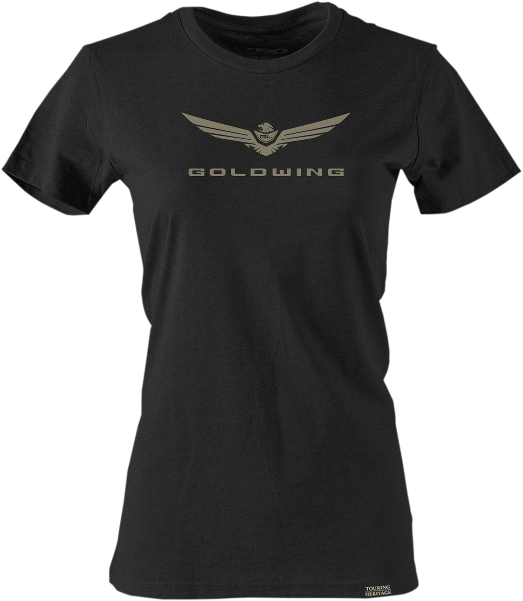 FACTORY EFFEX Camiseta Goldwing 2 para mujer - Negro - Grande 25-87854 