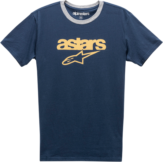 ALPINESTARS Match T-Shirt - Navy/Heather Gray - Large 1211740107026L