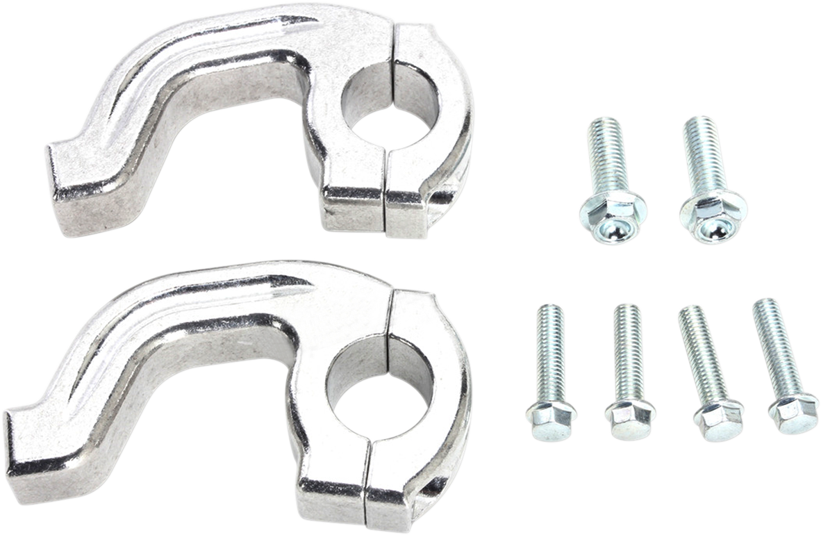 MOOSE RACING Handguard Clamp - Contour - 7/8" - Silver 50-232S