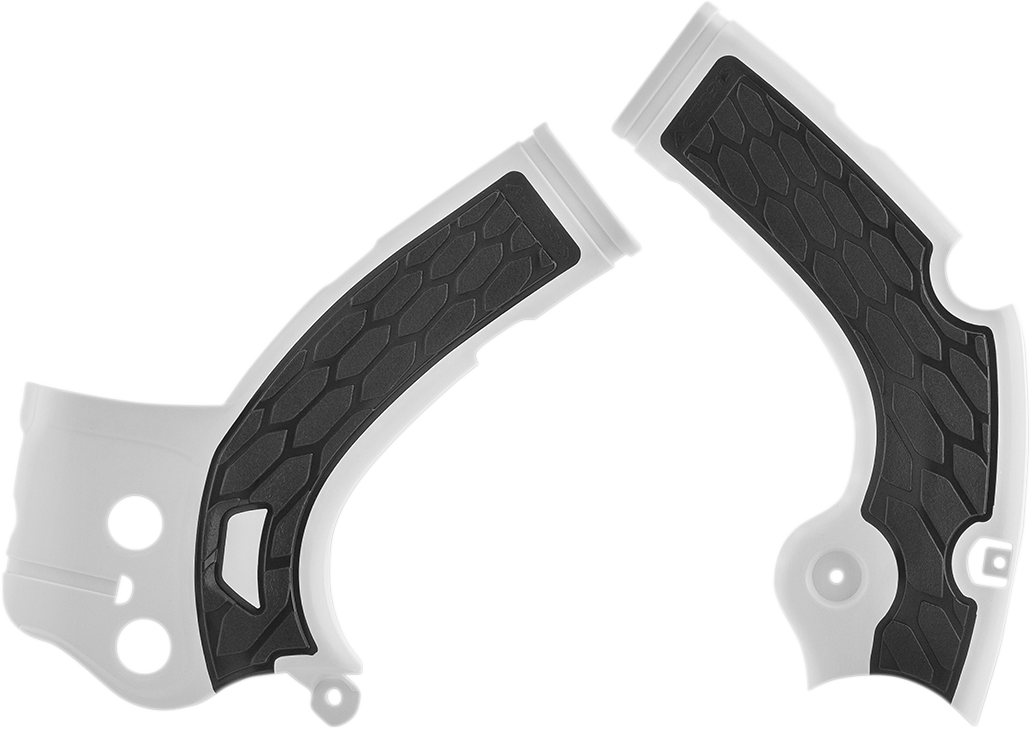 ACERBIS X-Grip Frame Guards - White/Black 2640271035