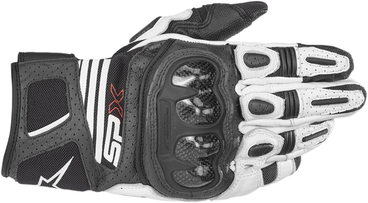 ALPINESTARS SPX AC V2 Gloves - Black/White - Large 3567319-12-L