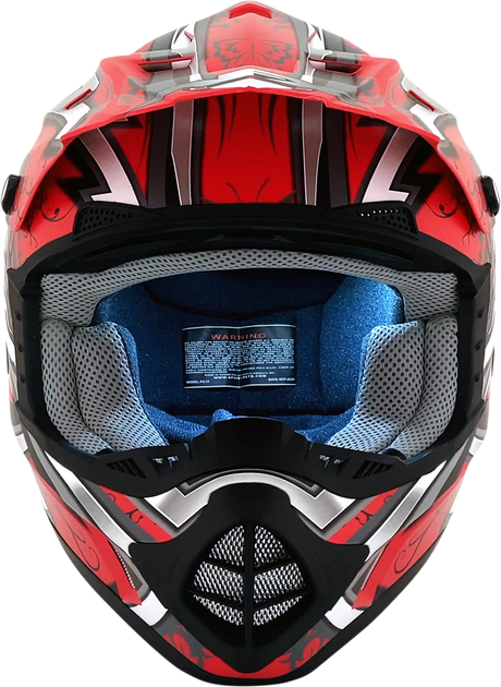 AFX FX-17 Helmet - Butterfly - Matte Ferrari Red - Large 0110-7119