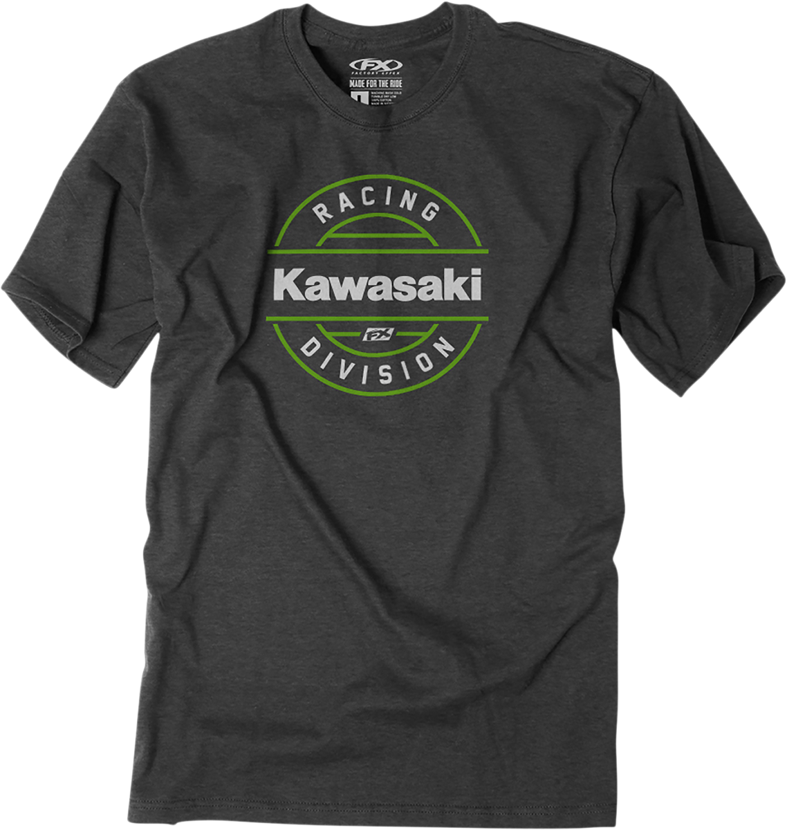 FACTORY EFFEX Kawasaki Division T-Shirt - Heather Charcoal - XL 25-87106