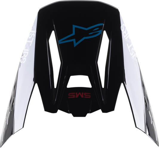 ALPINESTARS SM5 Visor - Bond - Black/Red/Cyan 8983422-1281