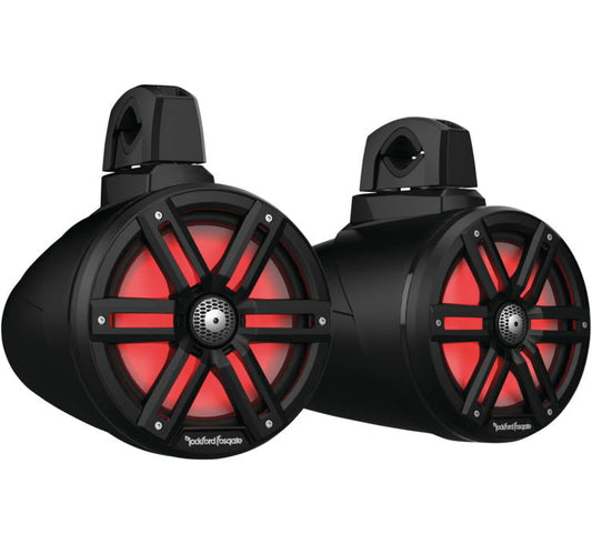 Rockford Fosgate Element Ready 8" Moto Can Speakers Black