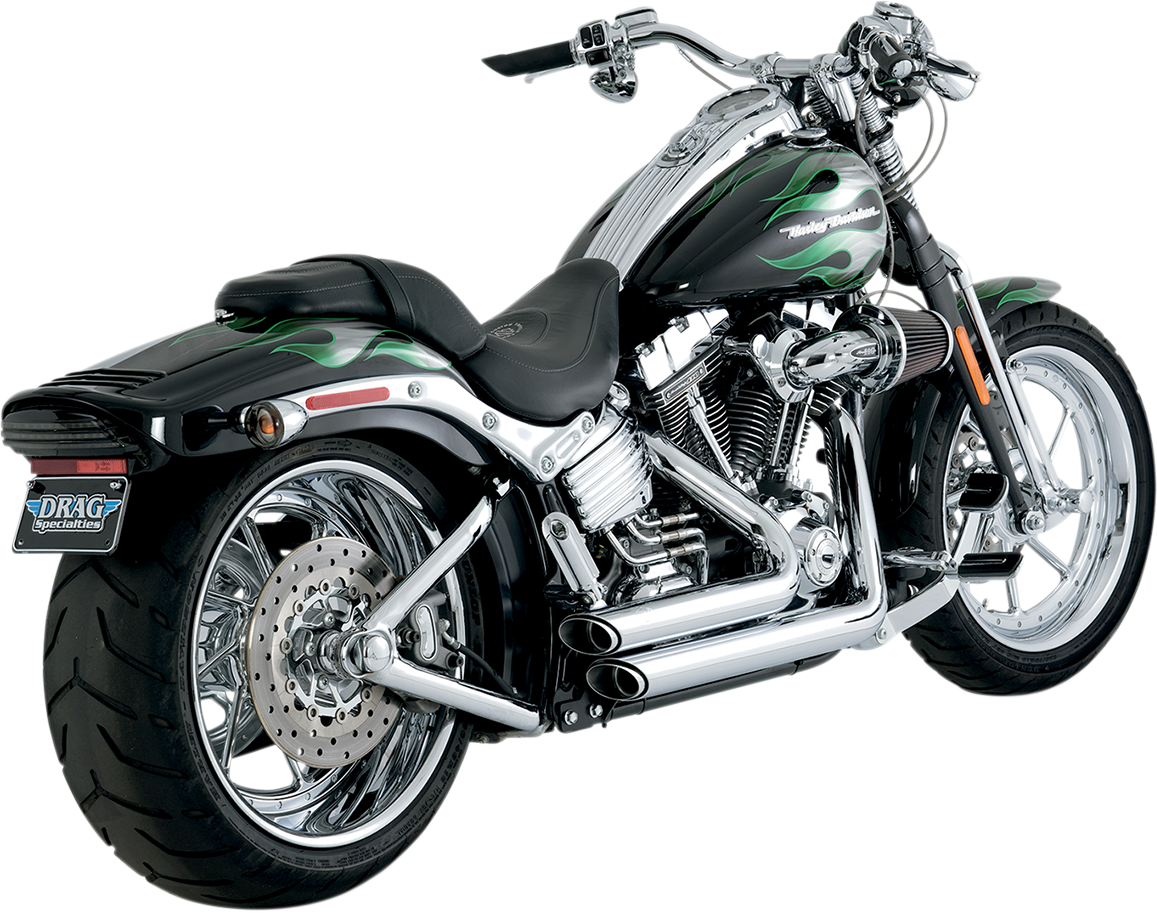VANCE & HINES Shortshots Staggered Exhaust System - Chrome 17221