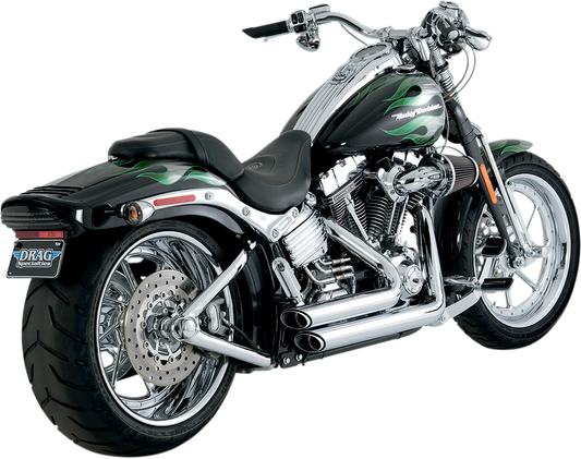 VANCE & HINES Shortshots Staggered Exhaust System - Chrome 17221