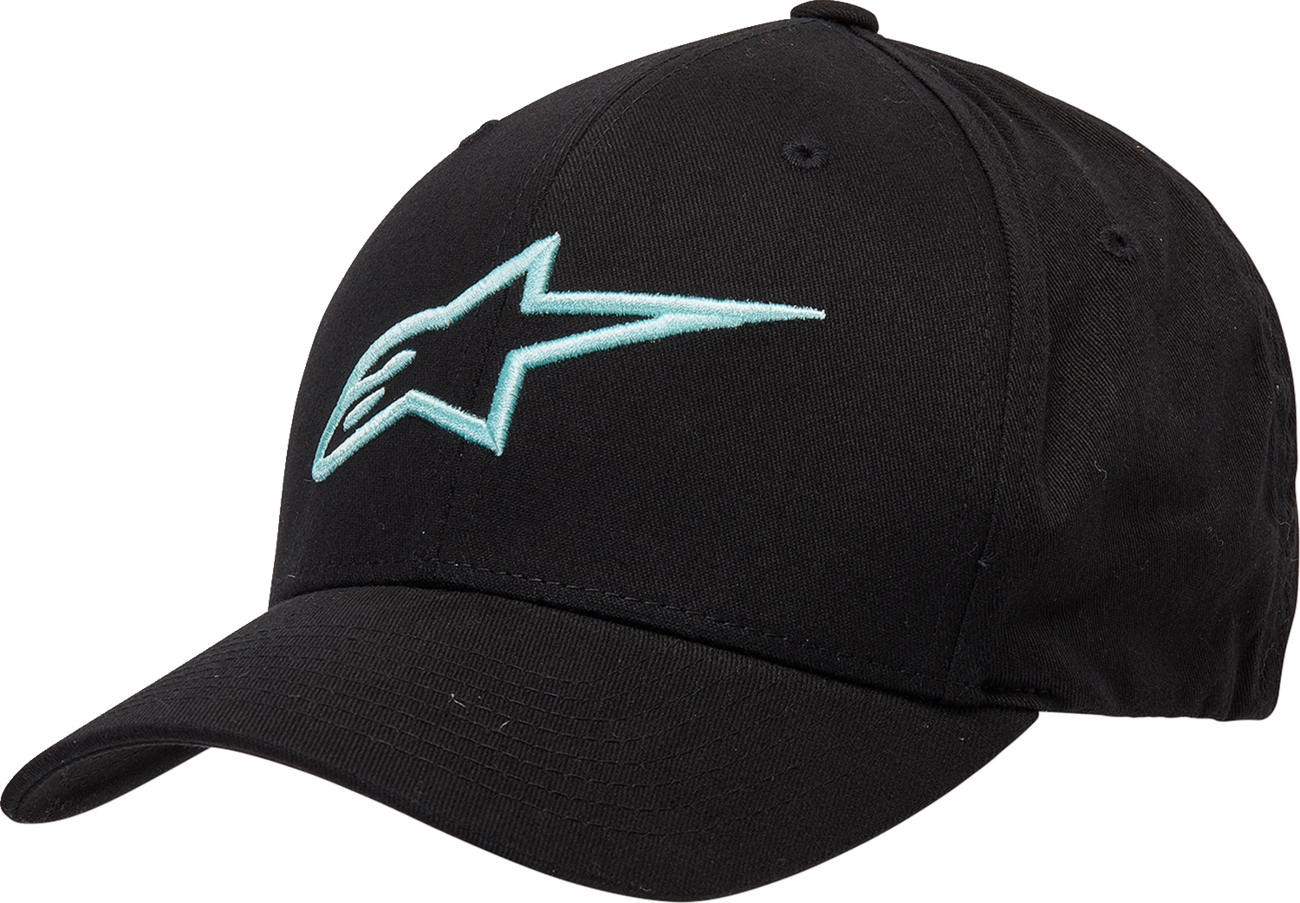 ALPINESTARS Ageless Curve Hat - Black/Light Aqua - L/XL 1017810101177LX