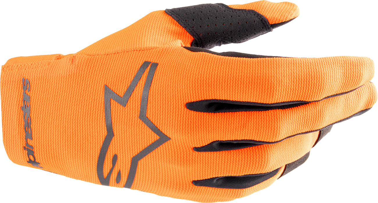 Guantes de radar para jóvenes ALPINESTARS - Naranja intenso/Negro - Medianos 3541824-411-M