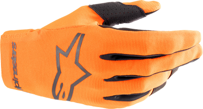 Guantes de radar para jóvenes ALPINESTARS - Naranja intenso/Negro - Medianos 3541824-411-M