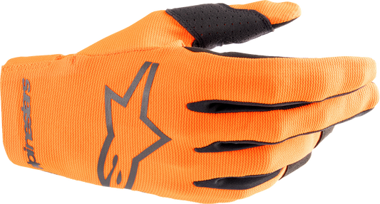 Guantes de radar para jóvenes ALPINESTARS - Naranja intenso/Negro - Pequeños 3541824-411-S