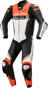 Traje de 1 pieza ALPINESTARS Missile Ignition v2 - Negro/Blanco/Rojo Fluorescente - EE. UU. 50 / UE 60 3150222-1231-60 