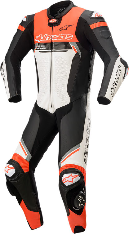 ALPINESTARS Missile Ignition v2 1-Piece Suit - Black/White/Red Fluorescent - US 42 / EU 52 3150222-1231-52