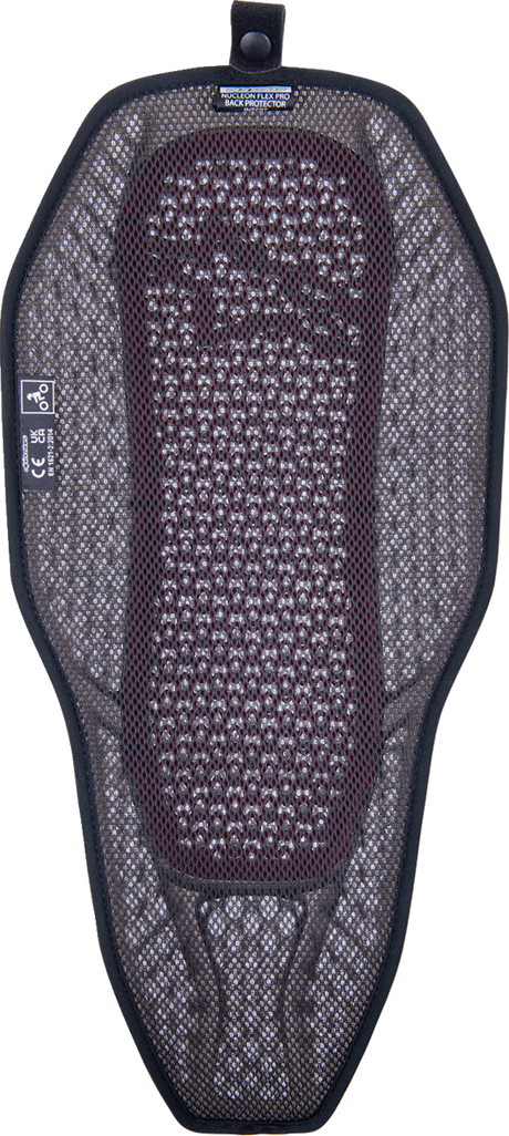 ALPINESTARS Nucleon Flex Proi Full Back Protection Insert - Transparent Smoke/Red - Large 6526323-003-L