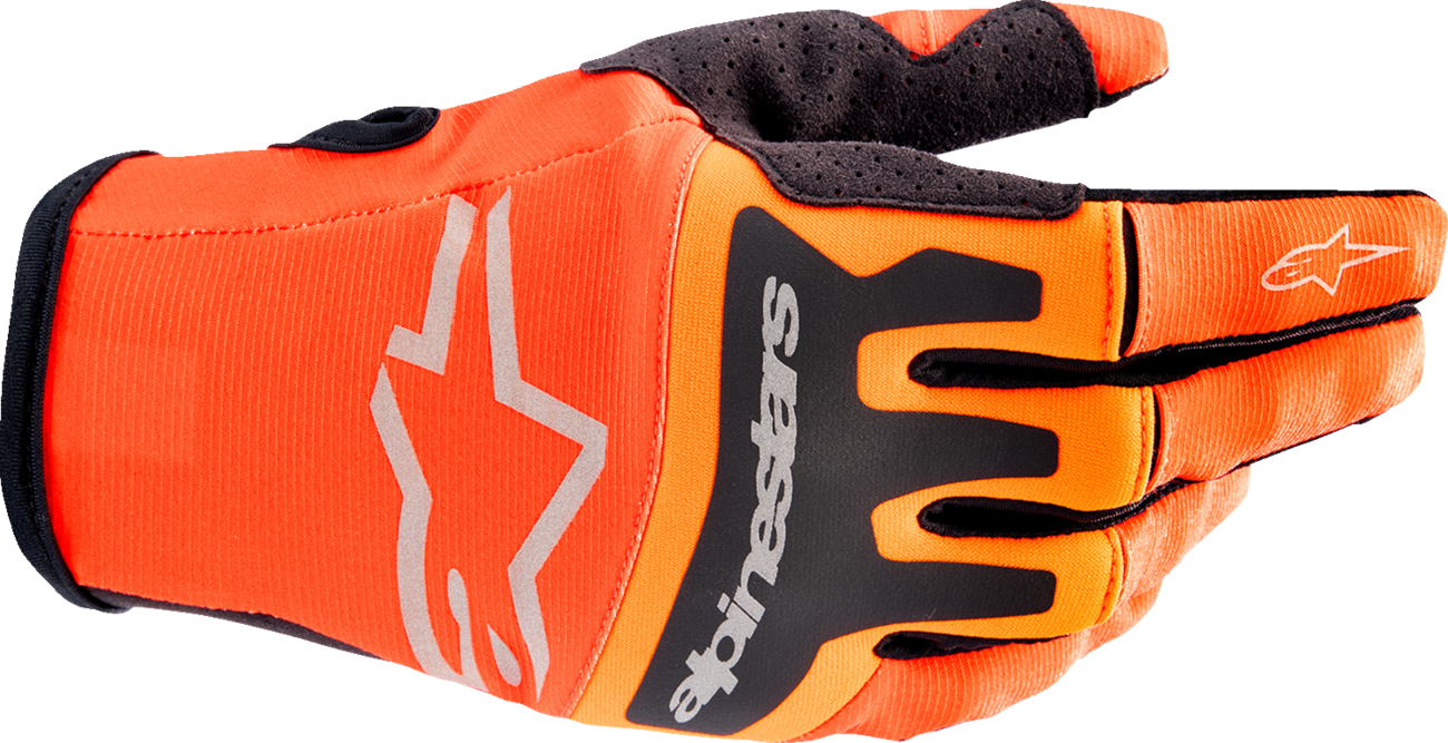 ALPINESTARS Techstar Gloves - Hot Orange/Black - Large 3561023-411-L