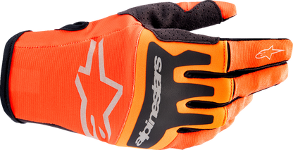 ALPINESTARS Techstar Gloves - Hot Orange/Black - Large 3561023-411-L