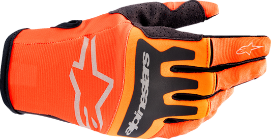 ALPINESTARS Techstar Gloves - Hot Orange/Black - Large 3561023-411-L