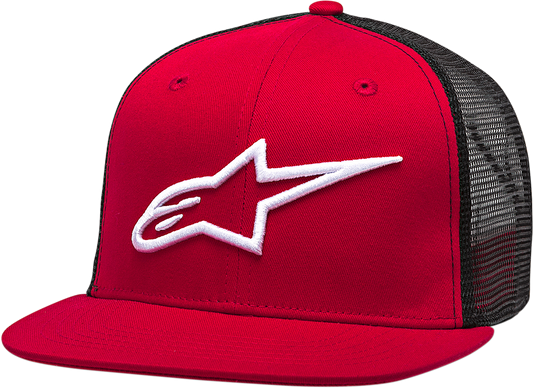 ALPINESTARS Corp Trucker Hat - Red/Black - One Size 1025810033010OS