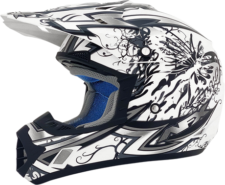 AFX FX-17 Helmet - Butterfly - Matte White - XS 0110-7126