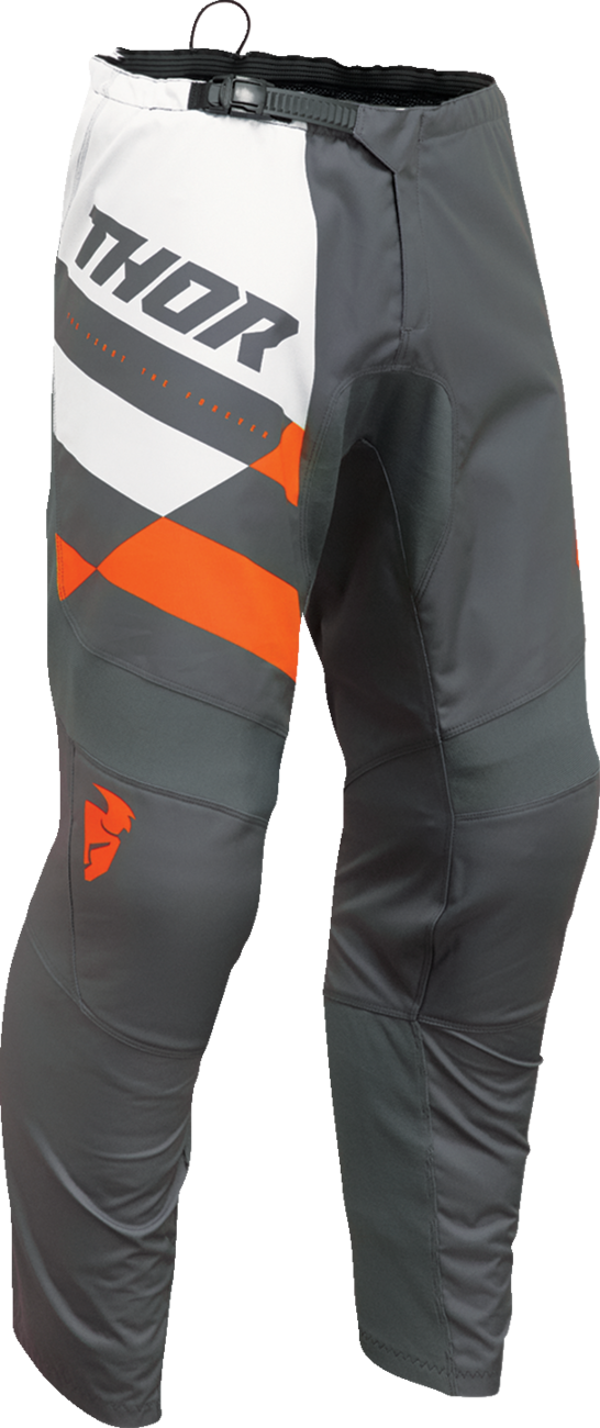 THOR Sector Checker Pants - Charcoal/Orange - 46 2901-11003