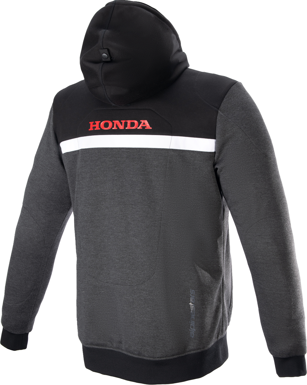 Sudadera con capucha ALPINESTARS Honda Chrome Street - Negro/Gris/Rojo - Mediana 4201323-1908-M 