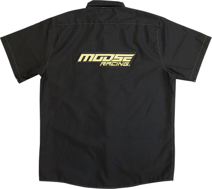 MOOSE RACING Moose Racing Shop Shirt - Black - 3XL MSR01S8RD3X